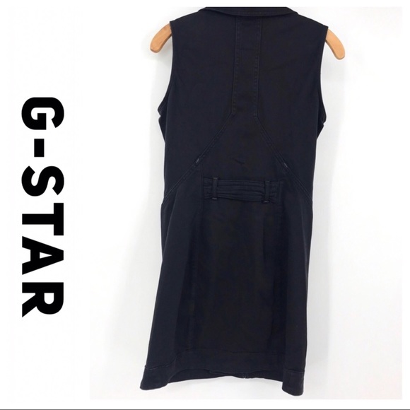 💕SALE💕 G-Star Raw Black Denim Zippered Dress - Picture 3 of 7